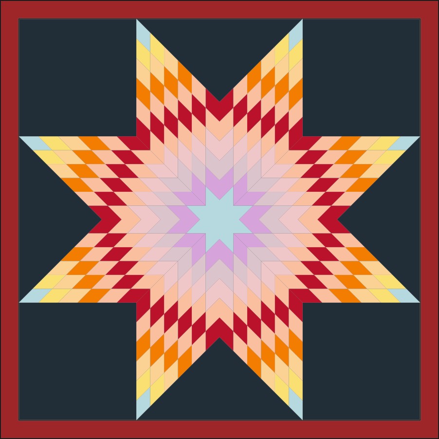 image of quilt block called Sunburst